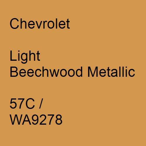 Chevrolet, Light Beechwood Metallic, 57C / WA9278.